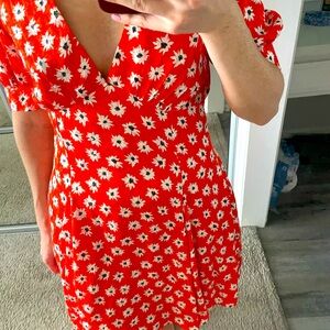 Topshop red dress